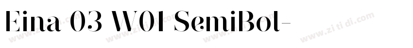 Eina 03 W01 SemiBol字体转换